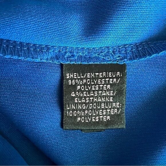LAUREN RALPH LAUREN Blue Sating Midi Dress Size 10. - Picture 9 of 9